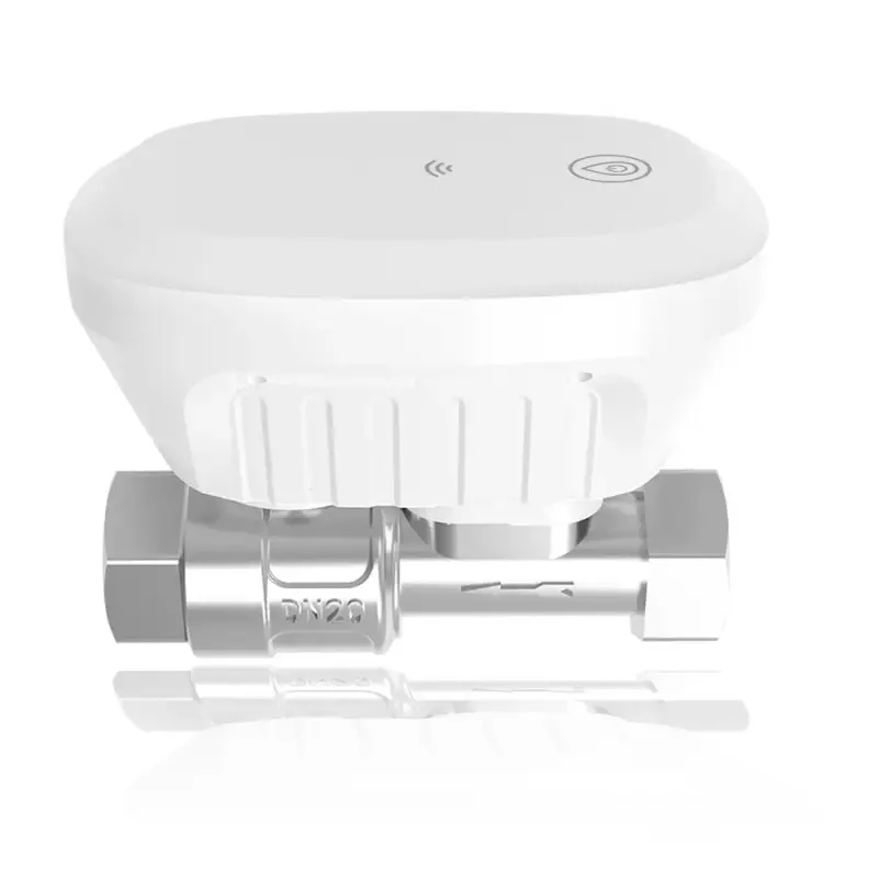 Set valvă inteligentă DN20 cu contor apă & temperatură, Tuya Wi-Fi, IP65, cu 1–6 senzori scurgeri