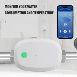 Set valvă inteligentă DN20 cu contor apă & temperatură, Tuya Wi-Fi, IP65, cu 1–6 senzori scurgeri