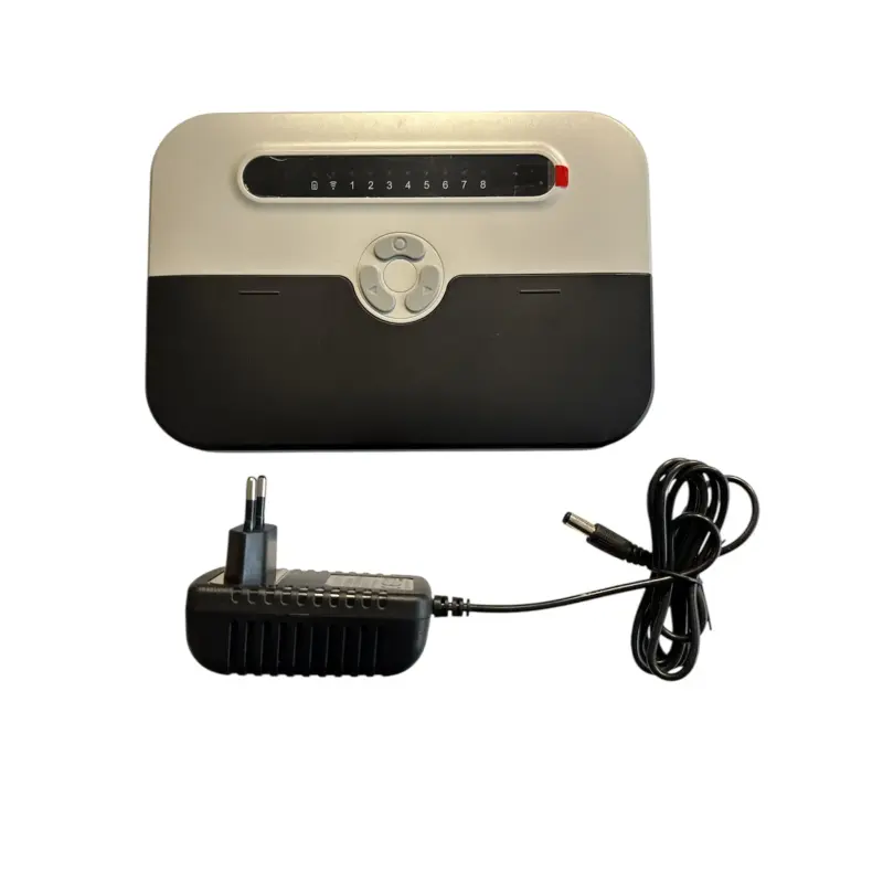 Programator irigații WiFi Tuya 2026 – 8 zone, Master Valve M, port senzori S1/S2, 24VAC, adaptor 220V inclus
